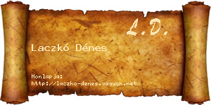 Laczkó Dénes névjegykártya
